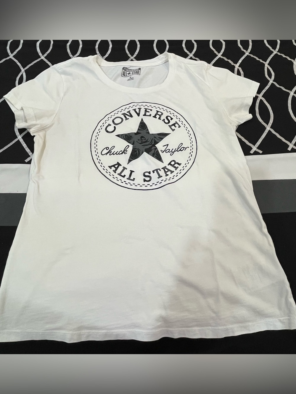 Converse White Kids All Star Logo Short Sleeve Tee